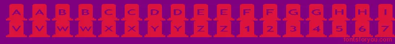 asgravestones Font – Red Fonts on Purple Background