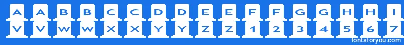 More about asgravestones Font asgravestones Font – White Fonts on Blue Background