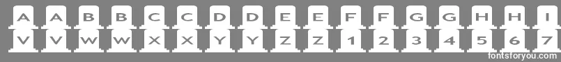 asgravestones Font – White Fonts on Gray Background
