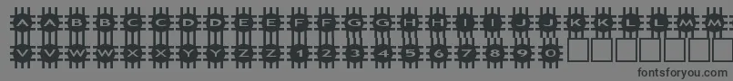 asgrids Font – Black Fonts on Gray Background