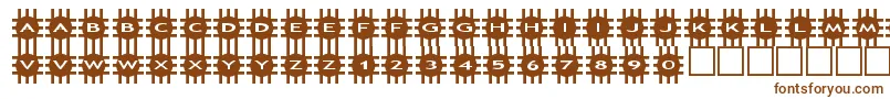 Шрифт asgrids – коричневые шрифты на белом фоне