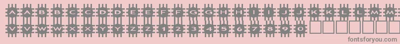 asgrids Font – Gray Fonts on Pink Background