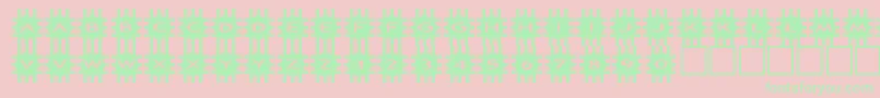asgrids Font – Green Fonts on Pink Background