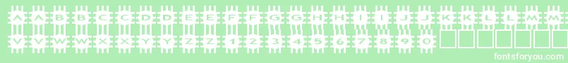 fuente asgrids – Fuentes Blancas Sobre Fondo Verde