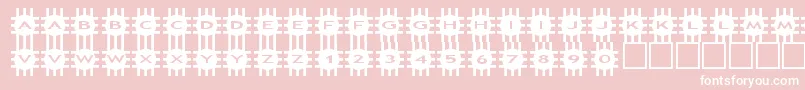 asgrids Font – White Fonts on Pink Background