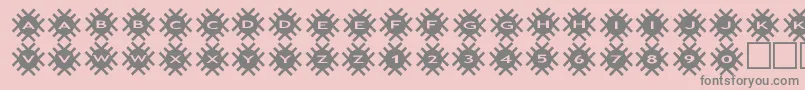 asgrids2 Font – Gray Fonts on Pink Background
