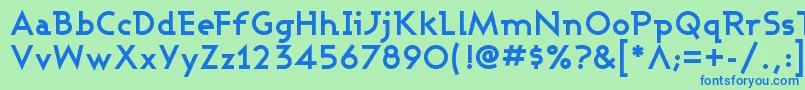 フォントASHBB    – 青い文字は緑の背景です。