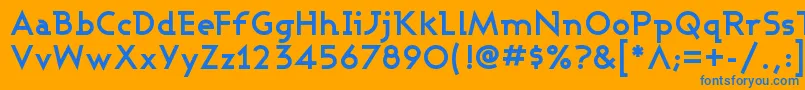 ASHBB    Font – Blue Fonts on Orange Background