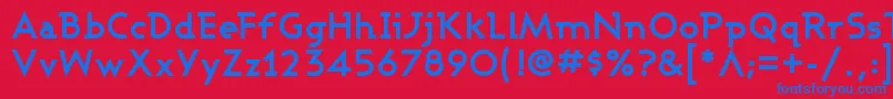Więcej informacji o czcionce ASHBB Czcionka ASHBB – niebieskie czcionki na czerwonym tle