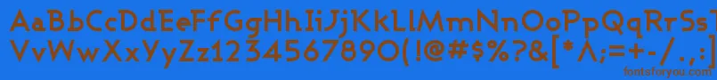 Saiba mais sobre a fonte ASHBB Fonte ASHBB – fontes marrons em um fundo azul