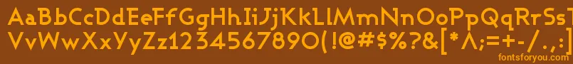 Шрифт ASHBB    – оранжевые шрифты на коричневом фоне