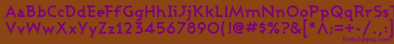 ASHBB    Font – Purple Fonts on Brown Background