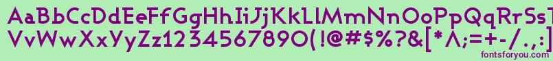 Шрифт ASHBB    – фиолетовые шрифты на зелёном фоне