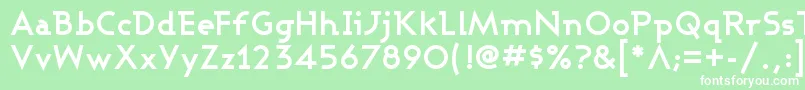 ASHBB    Font – White Fonts on Green Background