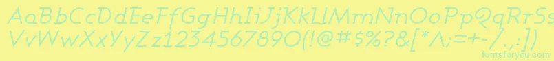 ASHBBI   Font – Green Fonts on Yellow Background