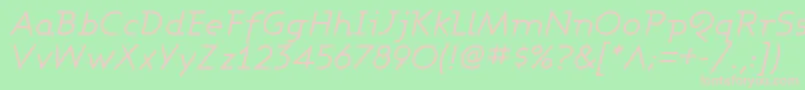 ASHBBI   Font – Pink Fonts on Green Background