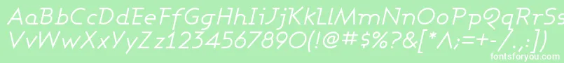 ASHBBI   Font – White Fonts on Green Background