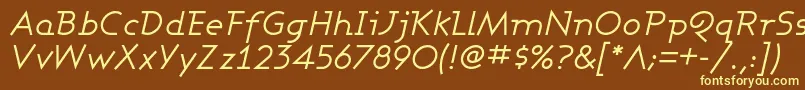 ASHBBI   Font – Yellow Fonts on Brown Background