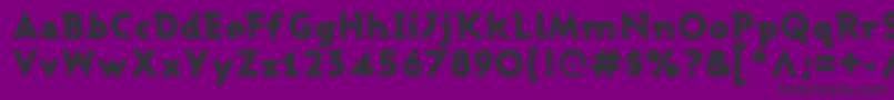 ASHBBL   Font – Black Fonts on Purple Background