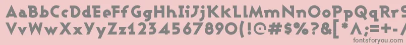 ASHBBL   Font – Gray Fonts on Pink Background