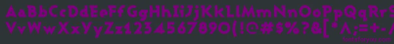 ASHBBL   Font – Purple Fonts on Black Background