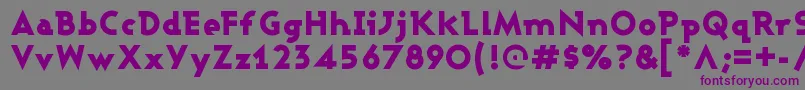 ASHBBL   Font – Purple Fonts on Gray Background