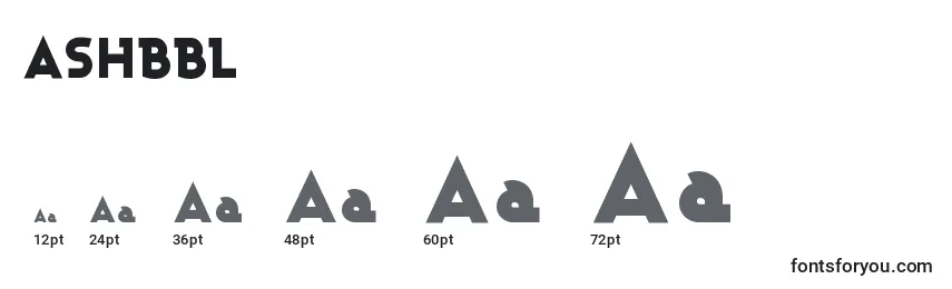 ASHBBL   (120074) Font Sizes