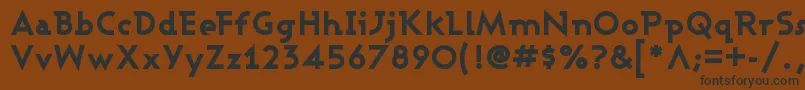 ASHBEB   Font – Black Fonts on Brown Background