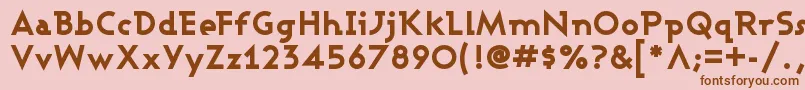 ASHBEB   Font – Brown Fonts on Pink Background