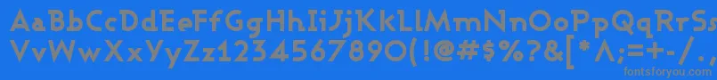 ASHBEB   Font – Gray Fonts on Blue Background