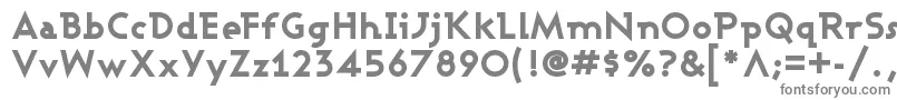 フォントASHBEB   – 白い背景に灰色の文字