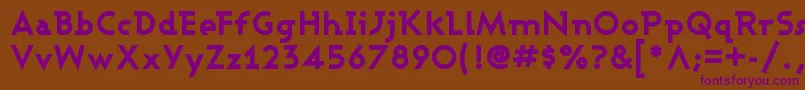 ASHBEB   Font – Purple Fonts on Brown Background