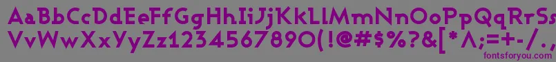 ASHBEB   Font – Purple Fonts on Gray Background