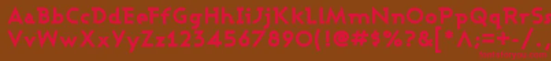 ASHBEB   Font – Red Fonts on Brown Background