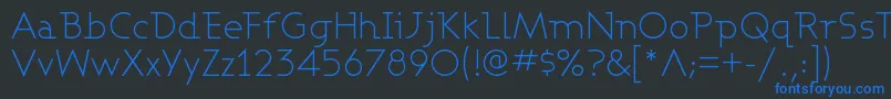 ASHBL    Font – Blue Fonts on Black Background