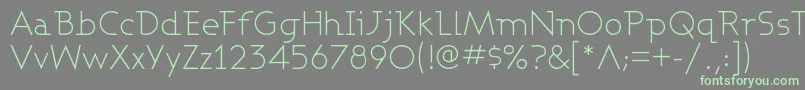 ASHBL    Font – Green Fonts on Gray Background