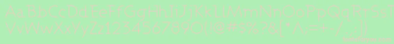 ASHBL    Font – Pink Fonts on Green Background