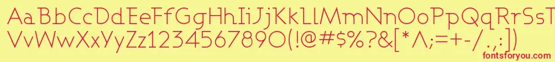 ASHBL    Font – Red Fonts on Yellow Background