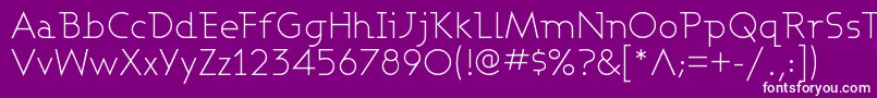 ASHBL    Font – White Fonts on Purple Background