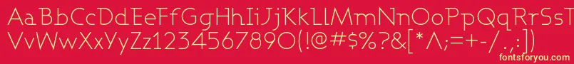 ASHBL    Font – Yellow Fonts on Red Background