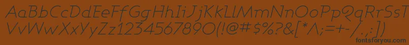 フォントASHBLI   – 黒い文字が茶色の背景にあります