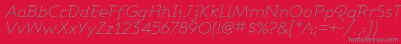 ASHBLI   Font – Gray Fonts on Red Background