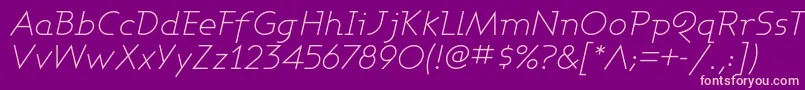 ASHBLI   Font – Pink Fonts on Purple Background