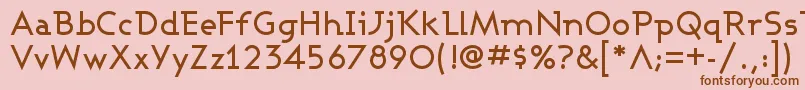 ASHBM    Font – Brown Fonts on Pink Background