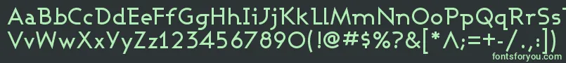 フォントASHBM    – 黒い背景に緑の文字