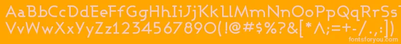 ASHBM    Font – Pink Fonts on Orange Background