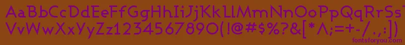 ASHBM    Font – Purple Fonts on Brown Background