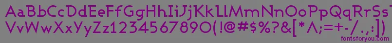 ASHBM    Font – Purple Fonts on Gray Background