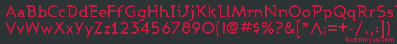 ASHBM    Font – Red Fonts on Black Background