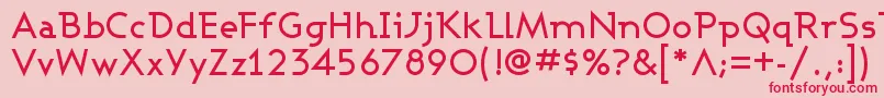 ASHBM    Font – Red Fonts on Pink Background